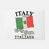ヴィンテージイタリア国旗 ドアマット (正面)