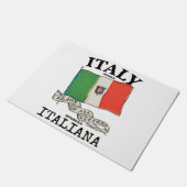 ヴィンテージイタリア国旗 ドアマット (アングル)