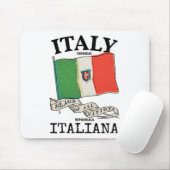 ヴィンテージイタリア国旗 マウスパッド (マウス)