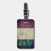 ヴィンテージイタリア国旗 ラゲッジタグ (正面縦)