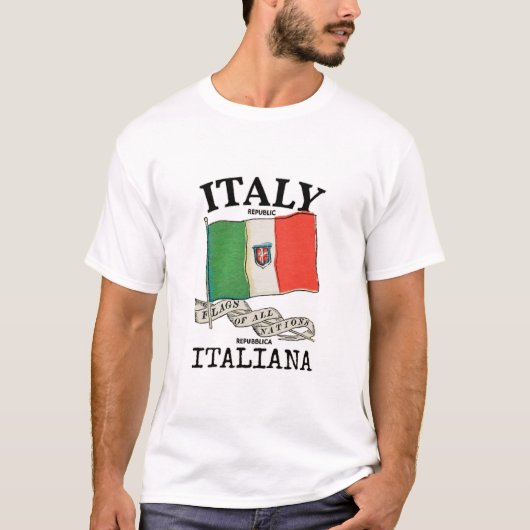 ヴィンテージイタリア国旗 Tシャツ (正面)