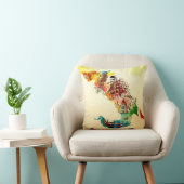 ヴィンテージイタリア地図シティトラベルラブウォーターカラー クッション (椅子)