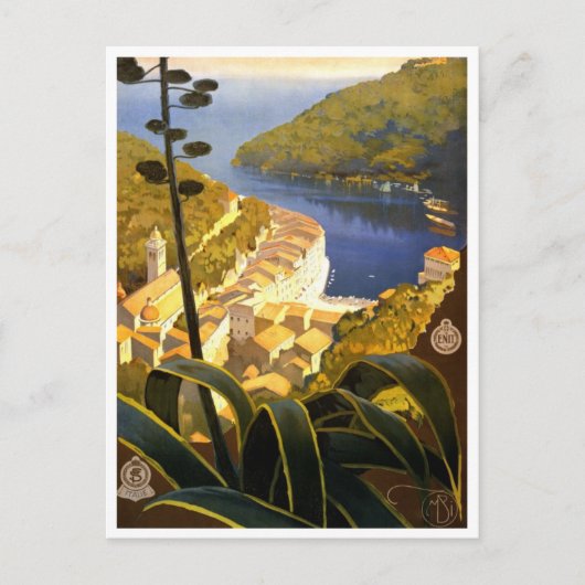 ヴィンテージイタリア旅行はがき ポストカード (正面)