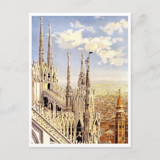 ヴィンテージイタリア旅行ポスター葉書 ポストカード (正面)