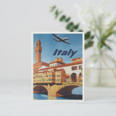 ヴィンテージイタリア旅行ポスター葉書 ポストカード (スタンド正面)
