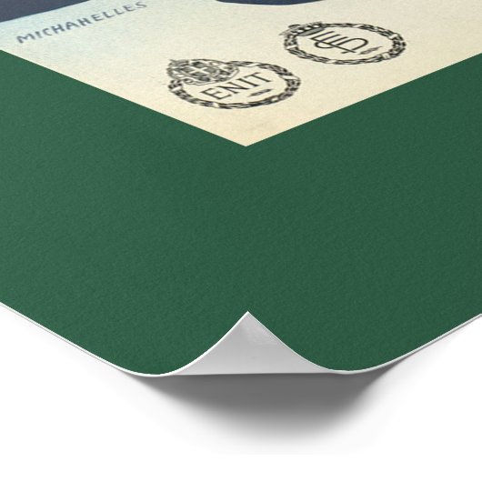 ヴィンテージイタリア旅行ポスター ポスター (角)