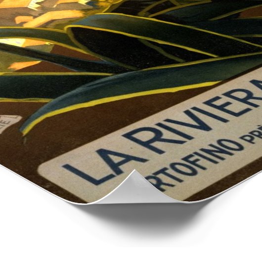 ヴィンテージイタリア旅行ポスター ポスター (角)