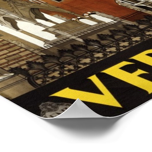 ヴィンテージイタリア旅行ポスター ポスター (角)