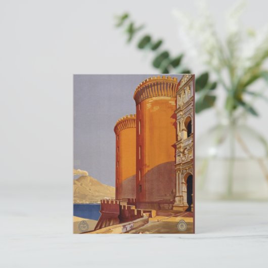 ヴィンテージイタリア旅行ポスター ポストカード (スタンド正面)