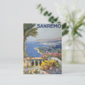 ヴィンテージイタリア旅行ポスター ポストカード (スタンド正面)