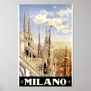 ヴィンテージイタリア旅行 ポスター