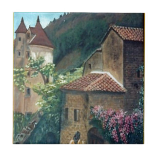 ヴィンテージイタリア通りシーン タイル