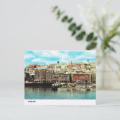 ヴィンテージイタリア、ウォーターフロント、カリアリ ポストカード (スタンド正面)