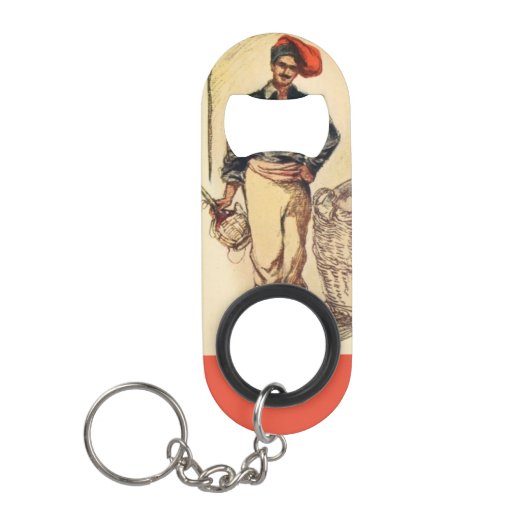 「ヴィンテージイタリア」 キーホルダー栓抜き (正面)