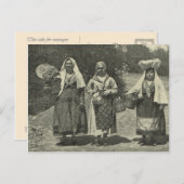 ヴィンテージイタリア、シチリア伝統的、衣装 ポストカード (正面/裏面)