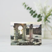 ヴィンテージイタリア、シルミオーネ、ガルダ、ローマ遺跡 ポストカード (スタンド正面)