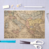 ヴィンテージイタリア、トルコ、ギリシャの地図 薄葉紙 (クラフト)