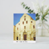 ヴィンテージイタリア，バリ，セントニコラス教会 ポストカード (スタンド正面)