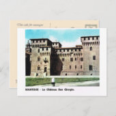 ヴィンテージイタリア、マントヴァ、セントジョージ城 ポストカード (正面/裏面)