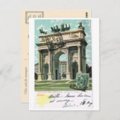 ヴィンテージイタリア、ミラノ、アルクデラペース1904 ポストカード (正面/裏面)