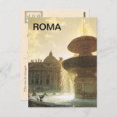 ヴィンテージイタリア、ローマ、バチカン、セントピーター ポストカード (正面/裏面)