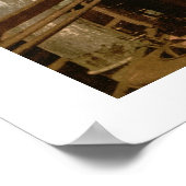 ヴィンテージイタリア、ヴェネツィアゴンドラ(Venice Gondolla) ポスター (角)