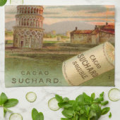 ヴィンテージイタリアPisaの傾いた塔 キッチンタオル (折り畳み)