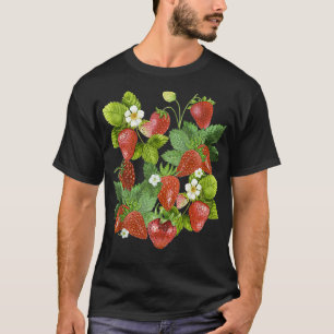 ヴィンテージイチゴいちご恋人フルーツベリー Tシャツ