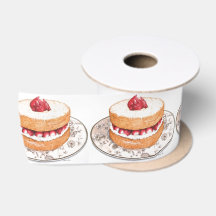 ヴィンテージイチゴのショートケーキのデザート