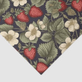 ヴィンテージイチゴのフィールドパターンの切り離し 薄葉紙 (詳細)