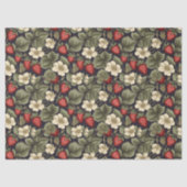 ヴィンテージイチゴのフィールドパターンの切り離し 薄葉紙 (正面)