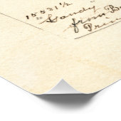 ヴィンテージイチゴスケッチアート ポスター (コーナー)