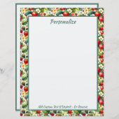 ヴィンテージイチゴデイジーフラワーフローラ園 (正面/裏面)