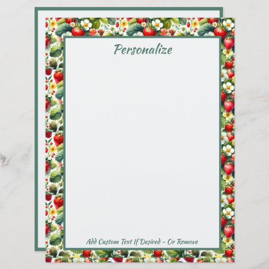 ヴィンテージイチゴデイジーフラワーフローラ園 (正面/裏面)