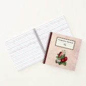 ヴィンテージイチゴパーソナライズされたコンプノートブック ノートブック (内部)