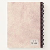 ヴィンテージイチゴパーソナライズされたコンプノートブック ノートブック (裏面)