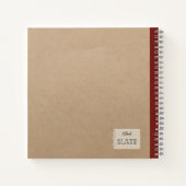 ヴィンテージイチゴパーソナライズされた組成物 ノートブック (裏面)