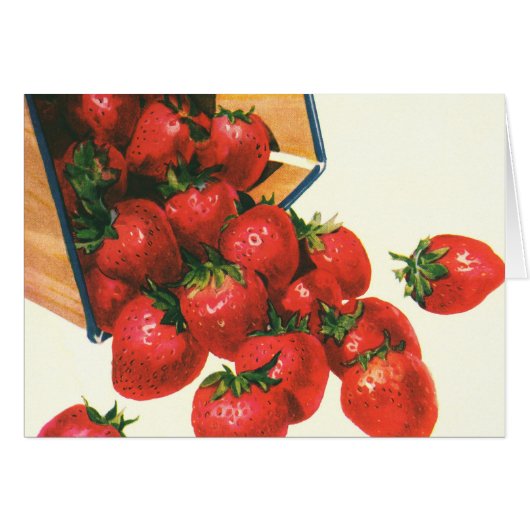 ヴィンテージイチゴ入りバスケット、フードフルーツベリー (正面横)