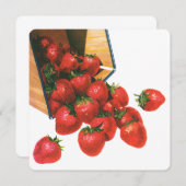 ヴィンテージイチゴ入りバスケット、フードフルーツベリー (正面/裏面)