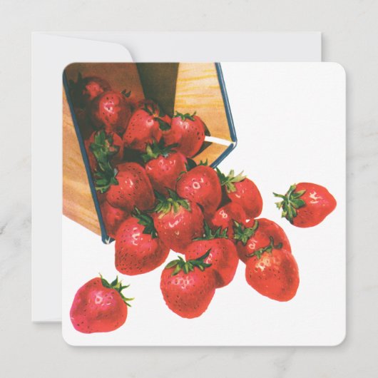 ヴィンテージイチゴ入りバスケット、フードフルーツベリー (正面)