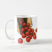 ヴィンテージイチゴ入りバスケット、フードフルーツベリー コーヒーマグカップ (左)