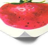 ヴィンテージイチゴ入りバスケット、フードフルーツベリー ポスター (角)