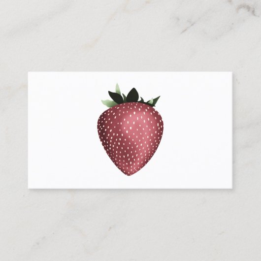 ヴィンテージイチゴ名刺 名刺 (正面)