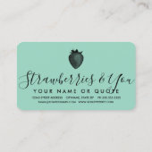 ヴィンテージイチゴ名刺 名刺 (裏面)