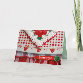 ヴィンテージイチゴ恵み- "I Treasure You" カード