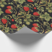 ヴィンテージイチゴ模様 ラッピングペーパー (角)