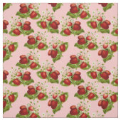 ヴィンテージイチゴ生地 ファブリック (見本)