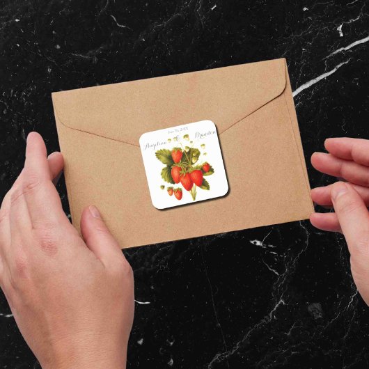 ヴィンテージイチゴ結婚果樹園 スクエアシール