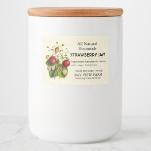 ヴィンテージイチゴ フードラベル