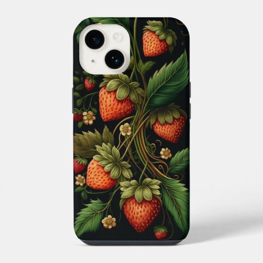 ヴィンテージイチゴ iPhoneケース (裏面)